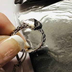 John Hardy Sterling Silver Classic Chain Hammered Ring Size 7 - Picture 1 of 7