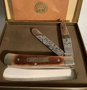 Boker Forty-Niner #587 Inscribed Gold Miner Scene W/Box READ - Picture 1 of 11