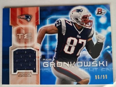 2014 Bowman Relics Blue #96/99 Rob Gronkowski #27 - Image 1 of 2