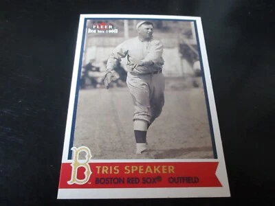 TRIS SPEAKER (boston red sox - of) 2001 FLEER RED SOX tarjeta 100 #41 como nuevo Foto 1 de 2