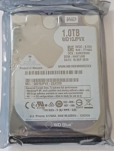 1 TB SATA III Western Digital WD10JPVX-22JC3T0 5400rpm 8MB 2.5" Festplatte Neu - Picture 1 of 1