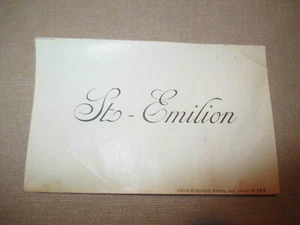 ancien étiquette St Emilion vin milieu XX ème - Imagen 1 de 1
