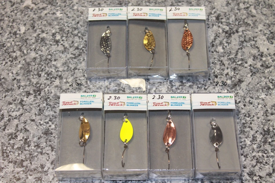 Balzer Trout Attack Forellenblinker versch. Farben 2,5cm 2g Blinker Forelle - Bild 1 von 1