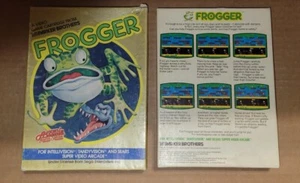 Intellivision FROGGER In Vintage Gold Box with Manual & Game. Parker Brothers - Picture 1 of 2