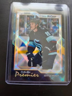 Jared McCann P-62 #10-75 2023-24 23-24  OPC O-PEE-CHEE PREMIER - Image 1 of 2