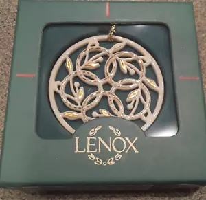 Lenox 12 Days Of Christmas Ornament Five 5 Golden Rings Box - Picture 1 of 3