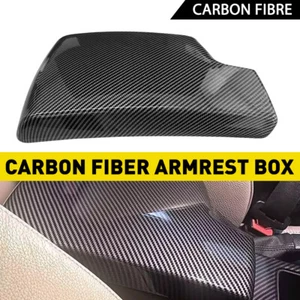Carbon Fiber Interior Console Armrest Lid Cover Trim for BMW 3er E90 E91 E92 E93 - Bild 1 von 21