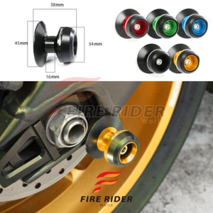 Billet Gold M8 Rear Swingarm Spools Twall For GSX1300R 13 14 15 16 17 18 19 20 - Picture 1 of 4