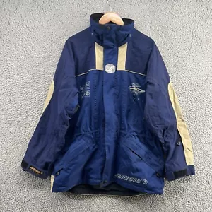 Santa Cruz Jacket Mens Medium Navy Blue Ski Snow Mountain Coat BL SSBS Tobi - Picture 1 of 15
