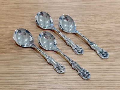 Lion by Frank Smith/Wallace Silversmiths: Sterling Silver Chocolate Spoon 4-7/8" - Image 1 of 3