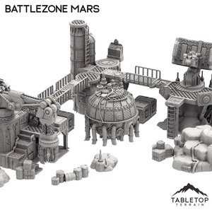 Battlezone Mars Modular Terrain Set - Grimdark Gothic Wargaming Tabletop - Bild 1 von 10