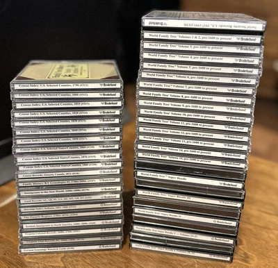 Broderbund Family Tree Makers (World Family Tree, Census, SS, Archival Misc) Lot - Image 1 of 4