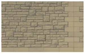 SQD12 Superquick OO Scale Building Papers - Grey Rubble Walling - Picture 1 of 1