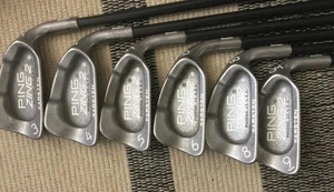 Ping Zing 2 White Dot 3,4,5,6,8,&9 Irons Karsten 101 Shafts By Aldila -6 Clubs - Picture 1 of 12