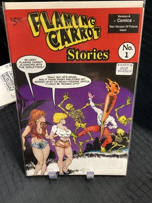 Flaming Carrot Stories #1, casi nuevo-, firmado por Bob Burden, Zany 1994 Foto 1 de 2
