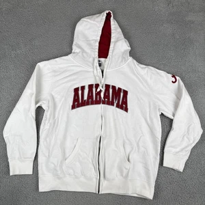 Alabama Crimson Tide Zip Hoodie Mens XXL Spell Out Embroidered Sweatshirt  Y2K - Picture 1 of 16