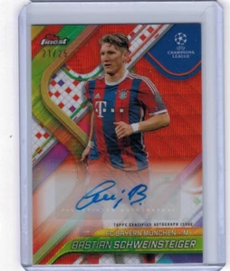 2024-25 Topps Finest UEFA CC Bastian Schweinsteiger Orange Wave Auto #'ed 21/25 - Bild 1 von 1