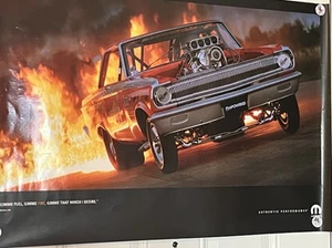 MOPAR Performance Night Of Fire Poster 36” X 24” Very Good No Tears Or Holes. - Picture 1 of 3