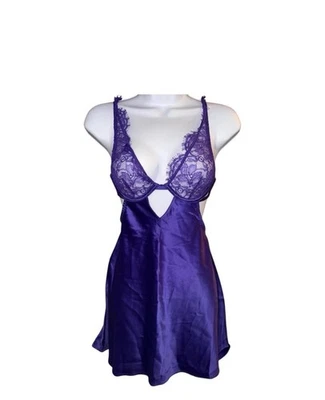 Victoria's Secret Lace Satin Cutout Slip XS NWT - Image 1 of 4