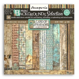 Stamperia Backgrounds Double-Sided Paper Pad 12"X12" 10/Pkg-Fortune - 5A002561-1 - Bild 1 von 10