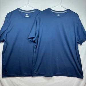 Athletic Works DriWorks Men's XL Blue Performance T-Shirt 2 Pack - Picture 1 of 8