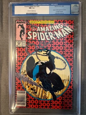 Amazing Spider-Man 300 CGC 9.2 OFF-WHITE TO WHITE Pages Venom Todd McFarlane - Изображение 1 из 2