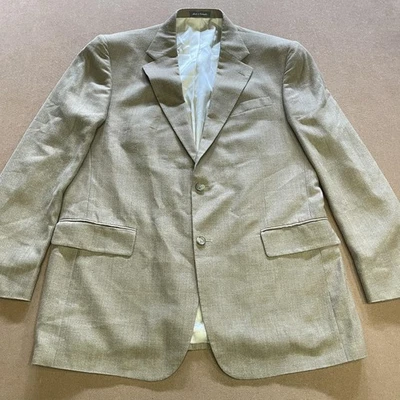 Blazer Oscar de la Renta Para Hombre 44L Tostado Seda Lana Chaqueta Abrigo Deportivo Forrado Colombia Foto 1 de 4