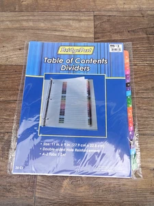 BridgePort Index A-Z Table of Contents Dividers - 26 Pages - Picture 1 of 5