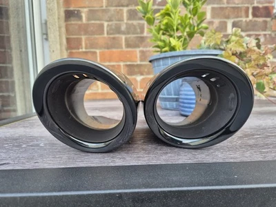 Porsche Macan, exhaust tailpipe tips (pair)  Genuine 95B25368M - Image 1 of 4