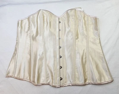 Corset Off White Womens Sz 6XL Lace Up Unbranded Pit To Pit 21in  - Image 1 of 4