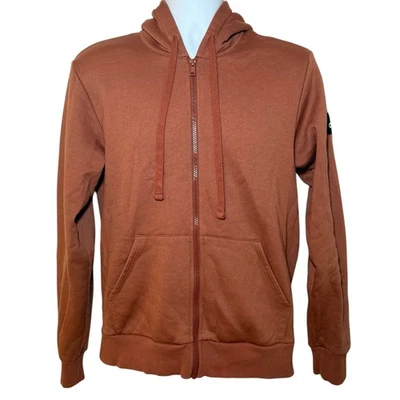 Alo Yoga Everyday Womens Small Full Zip Hoodie Rust Sweatshirt Drawstrings - Image 1 of 4