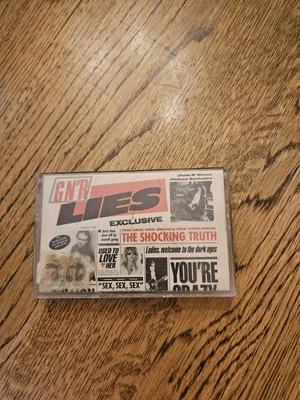 Guns n' Roses - G n' R Lies EP Cassette Tape 1988 Geffen Records Hard Rock VG+ - Image 1 of 2