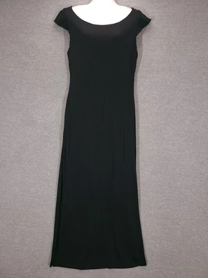 Vestido Diane Von Furstenberg para mujer 12 negro manga gorra vestido recortado estilo vintage Foto 1 de 4