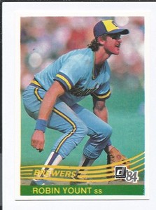 1984 DONRUSS  ROBIN YOUNT (Brewers)
