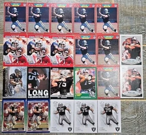 Howie Long 22 Card Lot Football Cards HOF Raiders Valor Legends Topps Score - Picture 1 of 16