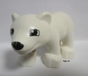 Lego bearcubc01pb01 Duplo Bear Baby White Ours du 45029 10801 6136 MOC - Imagen 1 de 1