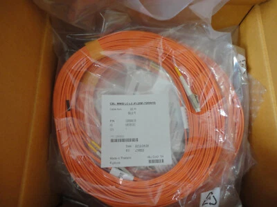 Lot OF 10 - NEW LC TO LC  MM 50/125 25 Meter/80 Ft Fiber Cables IBM 12R9915 - Image 1 of 2