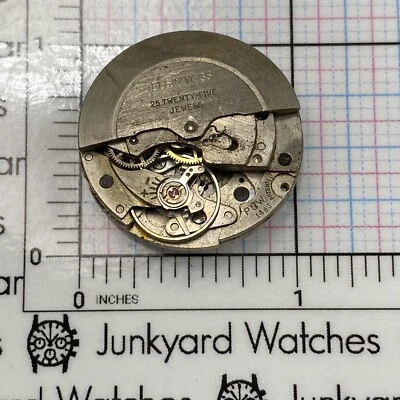 Vintage Elgin M 135 PUW 1463 Watch Movement Repair Parts Watchmaker Automatic - Image 1 of 2