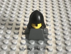 LEGO Minifig Black Neck Protector Helmet Castle Knight - Picture 1 of 3