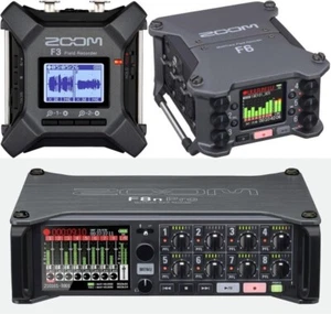 ZOOM F3 F6 F8n Pro Field Recorder 32 Bit Float Recording Black From Japan - Picture 1 of 33