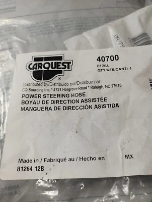Manguera de dirección asistida Carquest Ford 407-00 número de fabricación 81264-12b Foto 1 de 4
