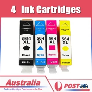 4X Ink Cartridges for HP 564XL Photosmart 7510 /6510/ 4620 /5515/ 5520/7515/7520 - Picture 1 of 14