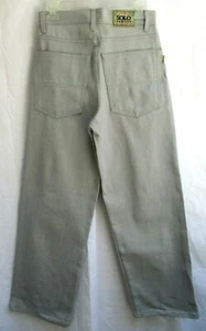 VTG 80's 90's..HIGH WAISTED..WIDE LEGS..GRAY..DENIM JEANS..NEW OLD STOCK.sz 9/10 - Picture 1 of 4