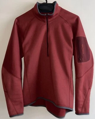ARCTERYX SNIPER ZIP JACKET POLARTEC WIND PRO MENS M MADE IN CANADA REDWOOD - Image 1 of 3