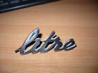 old BMC Litre badge off the boot lid classic car Austin / Morris etc