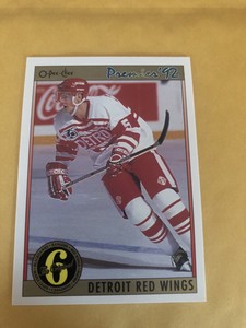 1991-92 OPC Premier Detroit Red Wings Nicklas Lidstrom #163 RC Rookie Card 