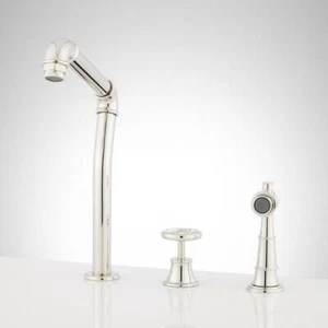 Signature Hardware KF-SS10-PN Single Control Kitchen Faucet - Polished Nickel - Picture 1 of 7