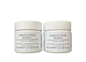 2x Christophe Robin Cleansing Volumizing Paste with Rose Extract, Travel 1.3oz - Picture 1 of 3