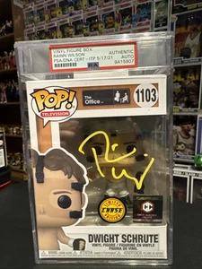 Funko Pop Television The Office Dwight Schrute CHASE Signed And Slabbed DNA Cert - Picture 1 of 6