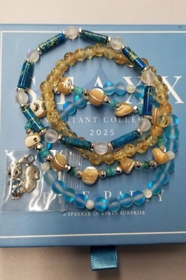 Juego de pulsera con cuentas Ryze Party Imperial Jaspe y Shell Staxx 7" Foto 1 de 4